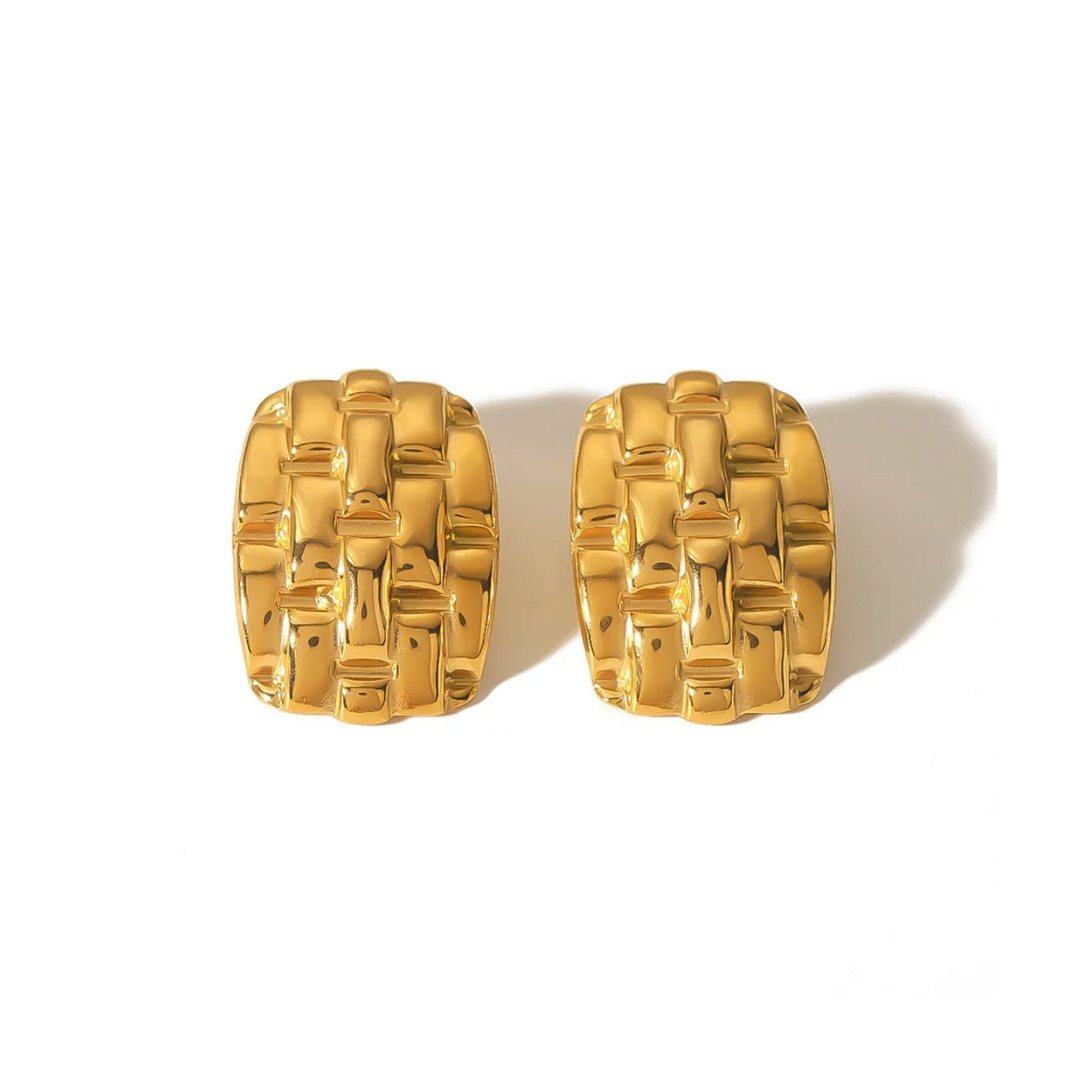 Weave Rectangle Studs