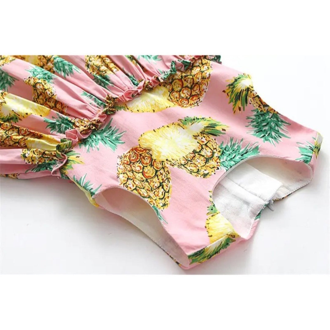 Anais pink dress & bag set
