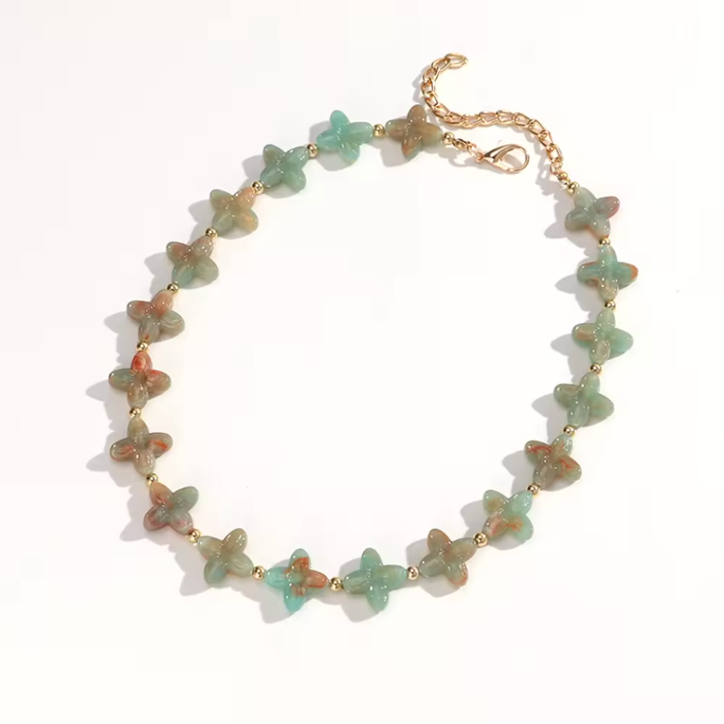 Acrylic Clover Necklace