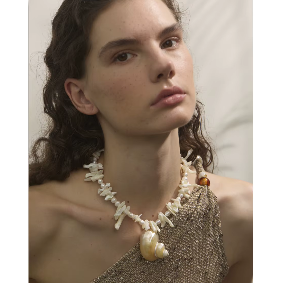 Shell Pearl Necklace