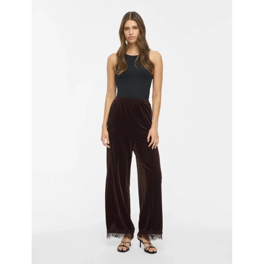 Verity Brown Velvet Trousers