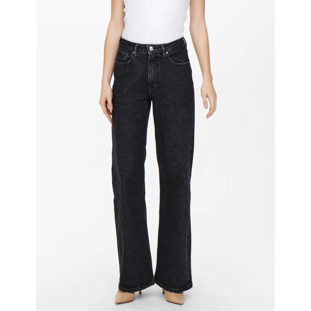 Juicy High Waist Straight Leg Jeans