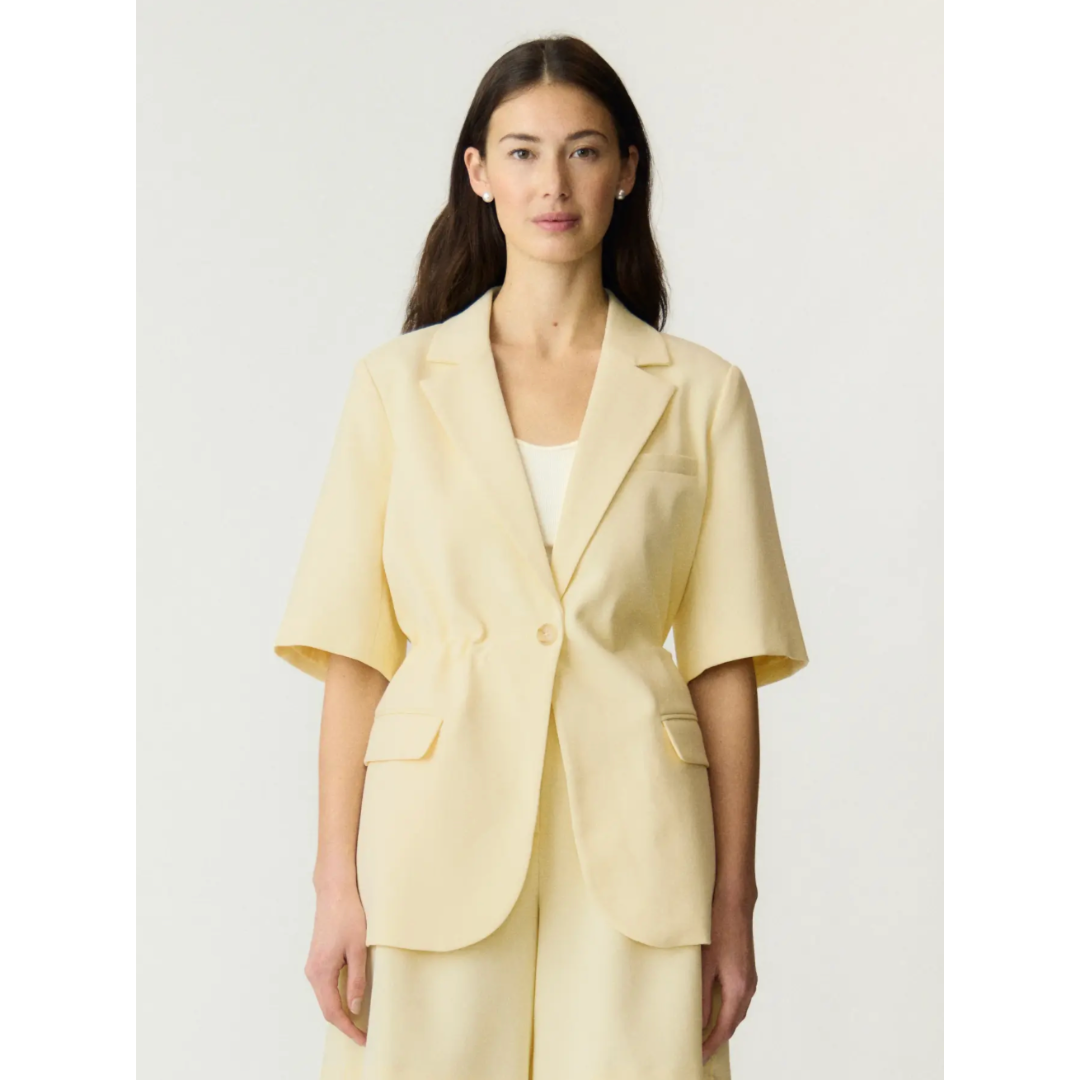 Butter Short Sleeve Tailored Blazer