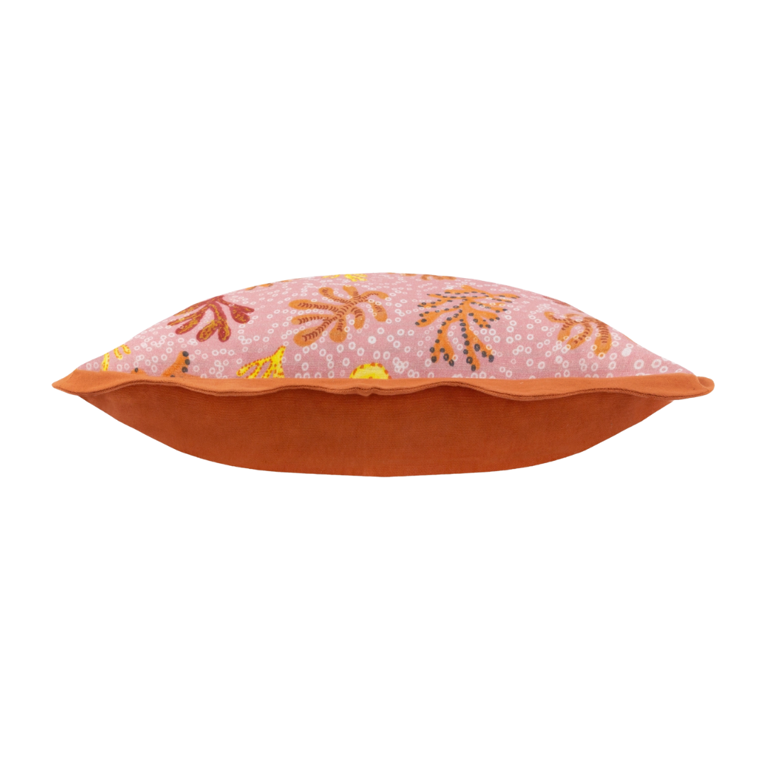 Coral Scalloped Cushion