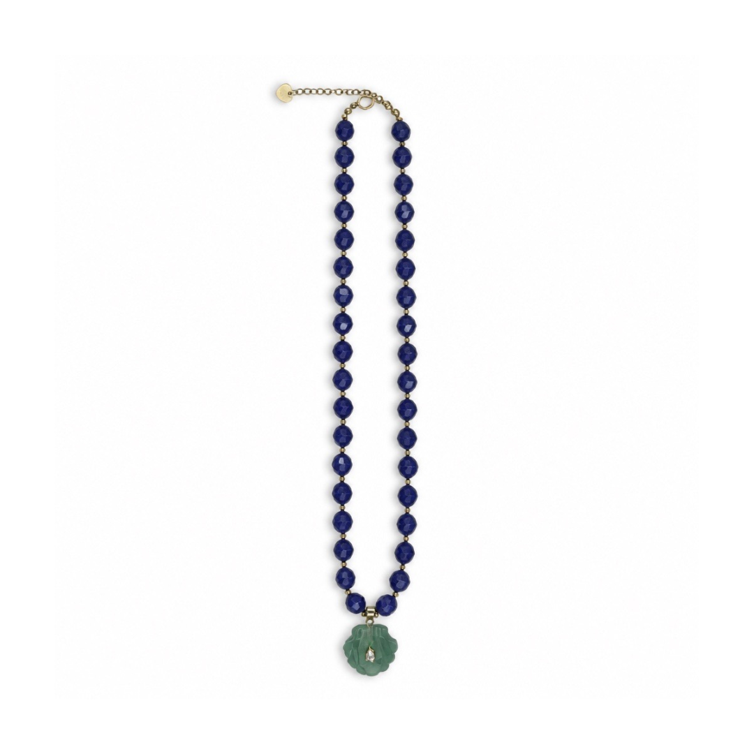 Marci Necklace - Purple & Green