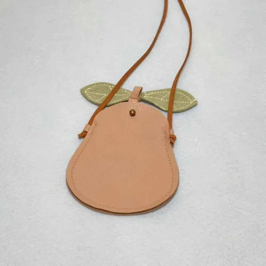 Kids Leather Bag - Pear