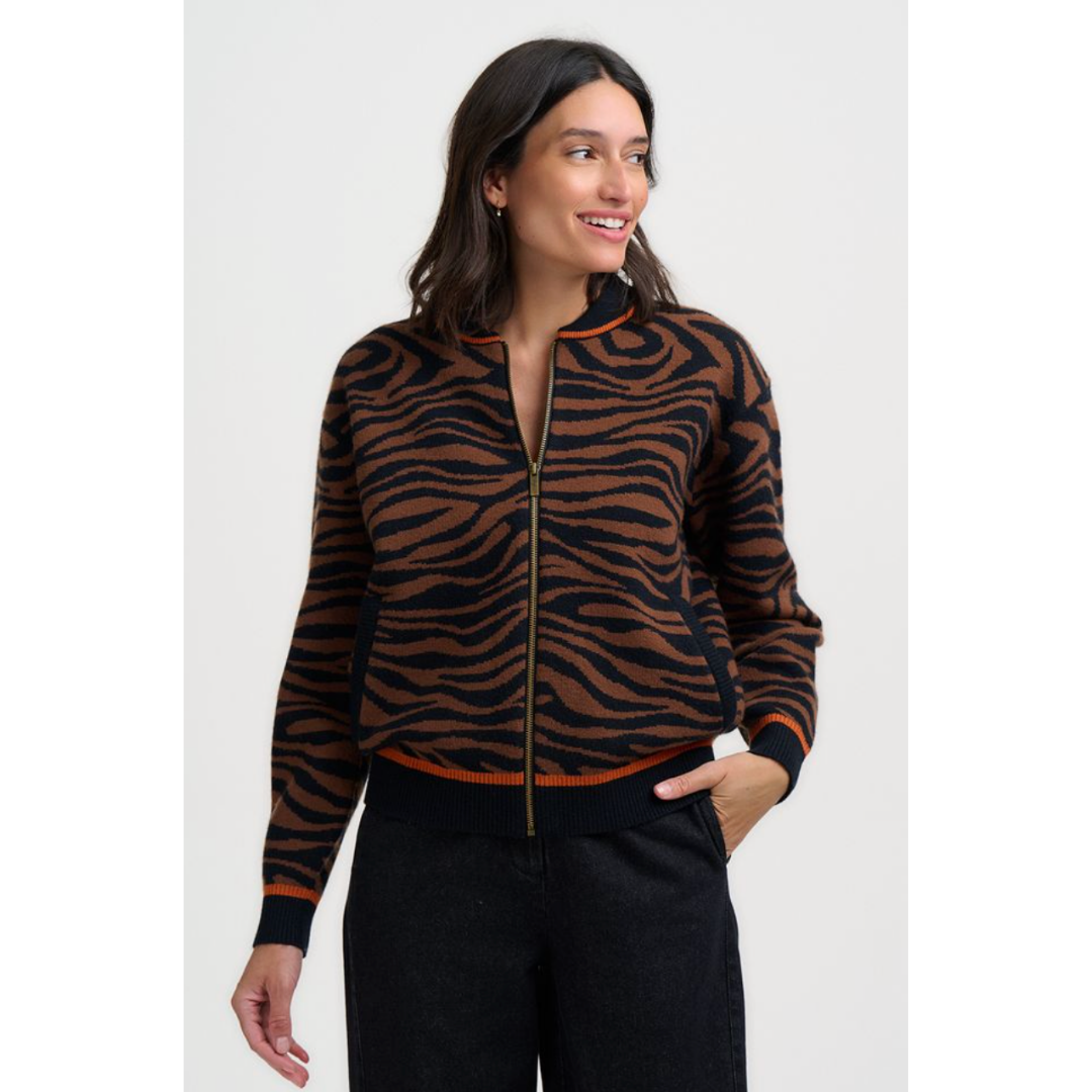 Solana Knitted Bomber Jacket