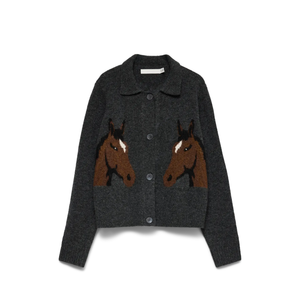 Cavallo Polo Cardigan - Slate