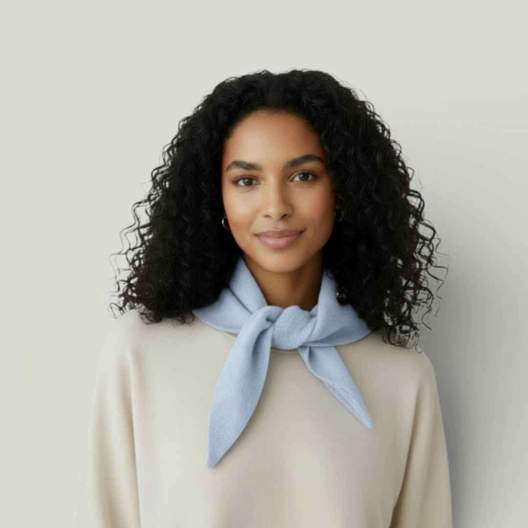 Kyle Powder Blue Knit Scarf