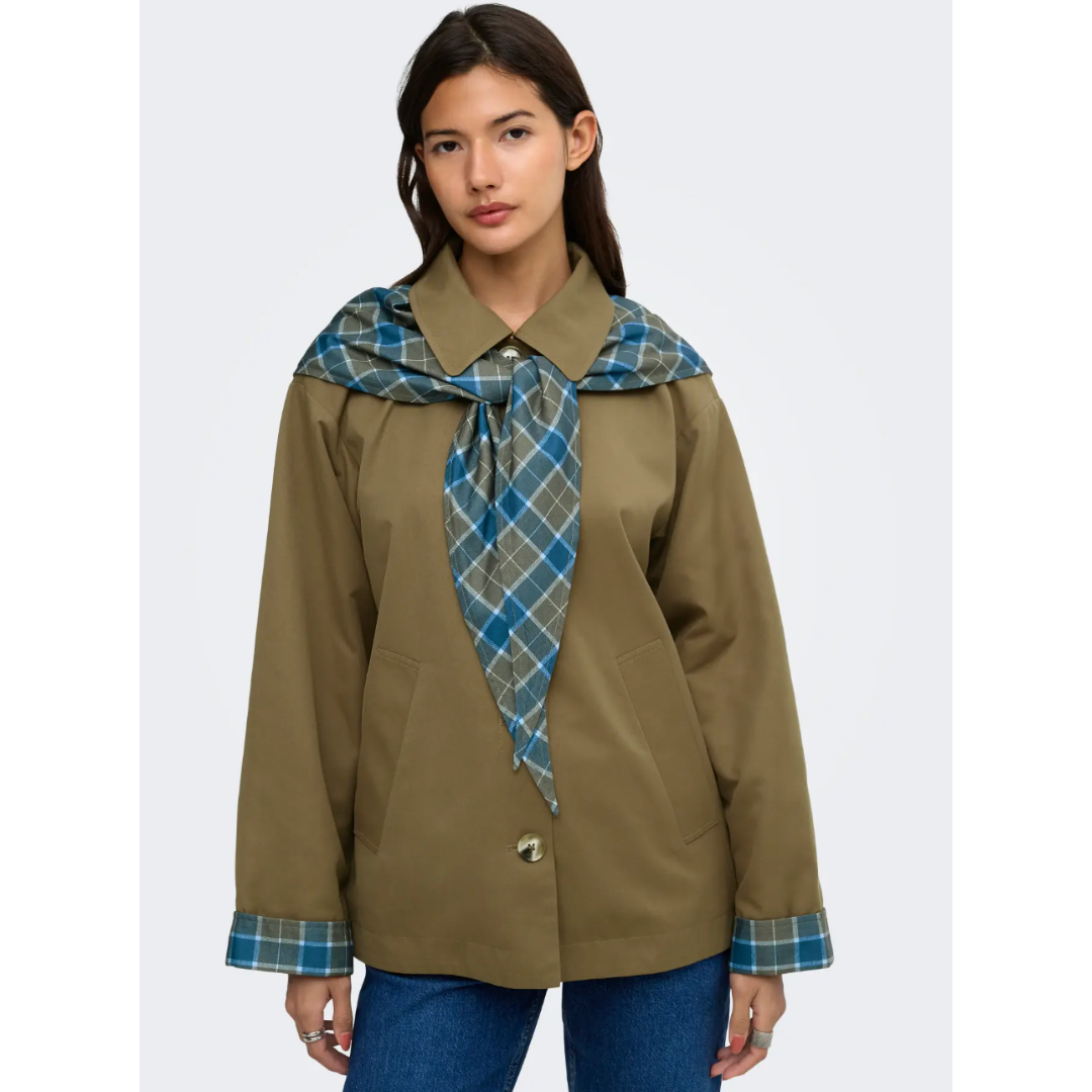 Jerry Check Scarf Jacket