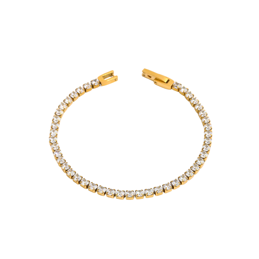 Gold Tennis Bracelet