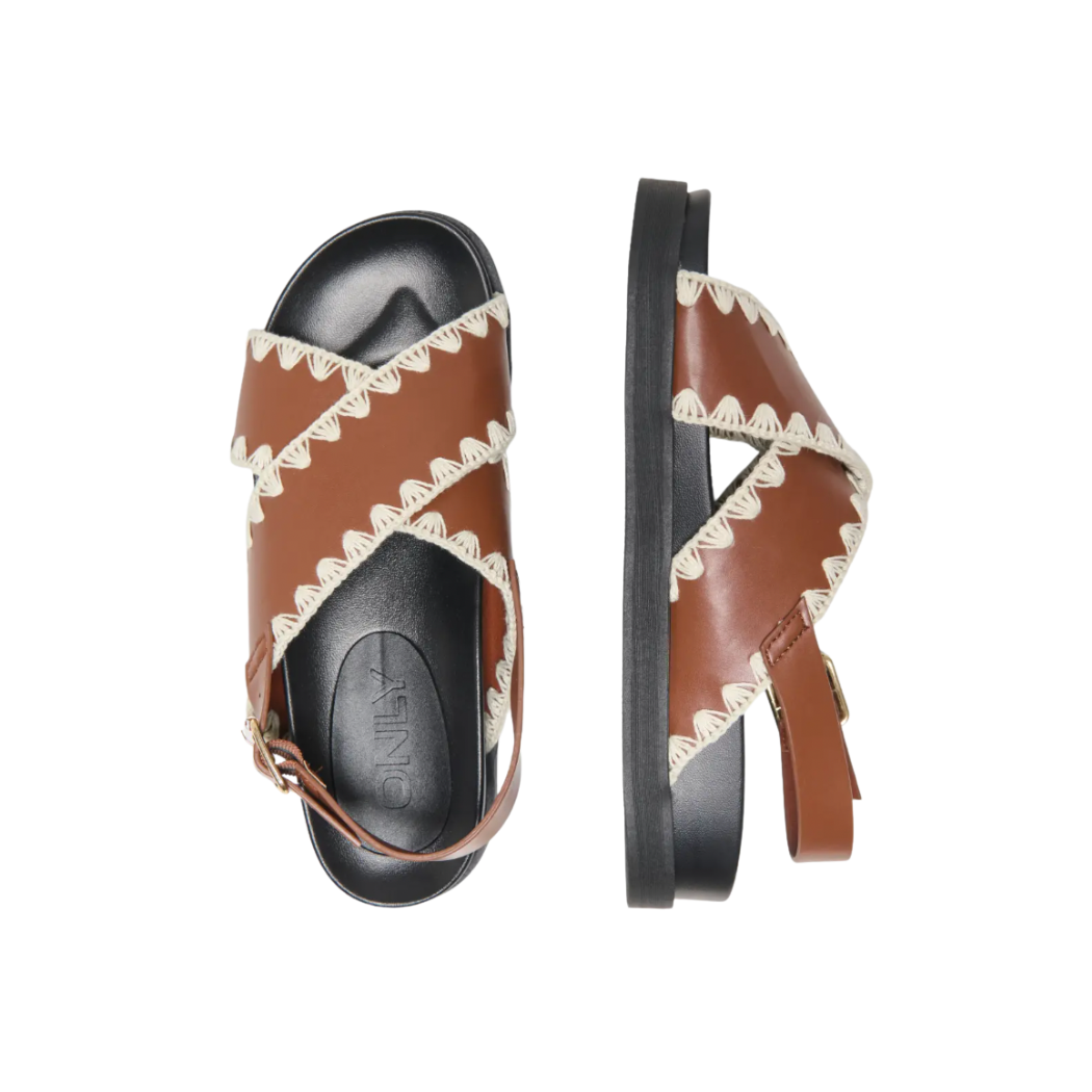 Minnie Crochet Sling Back Sandals