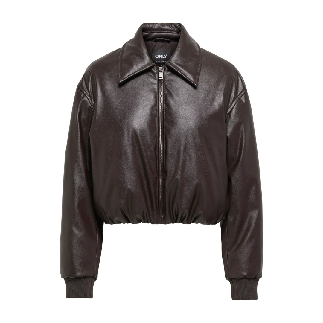 Magda Leather Bomber Jacket