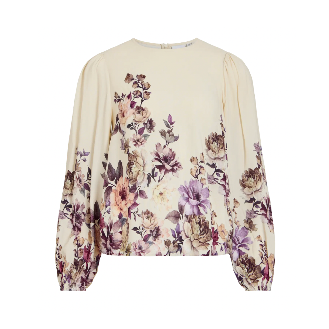 Fern Floral Print Blouse