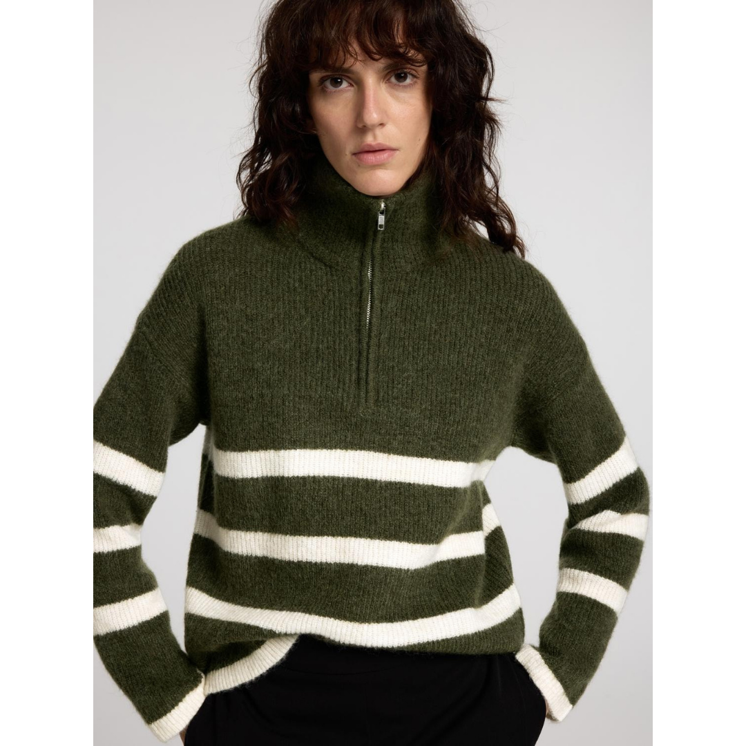 Maline Zip Neck Jumper