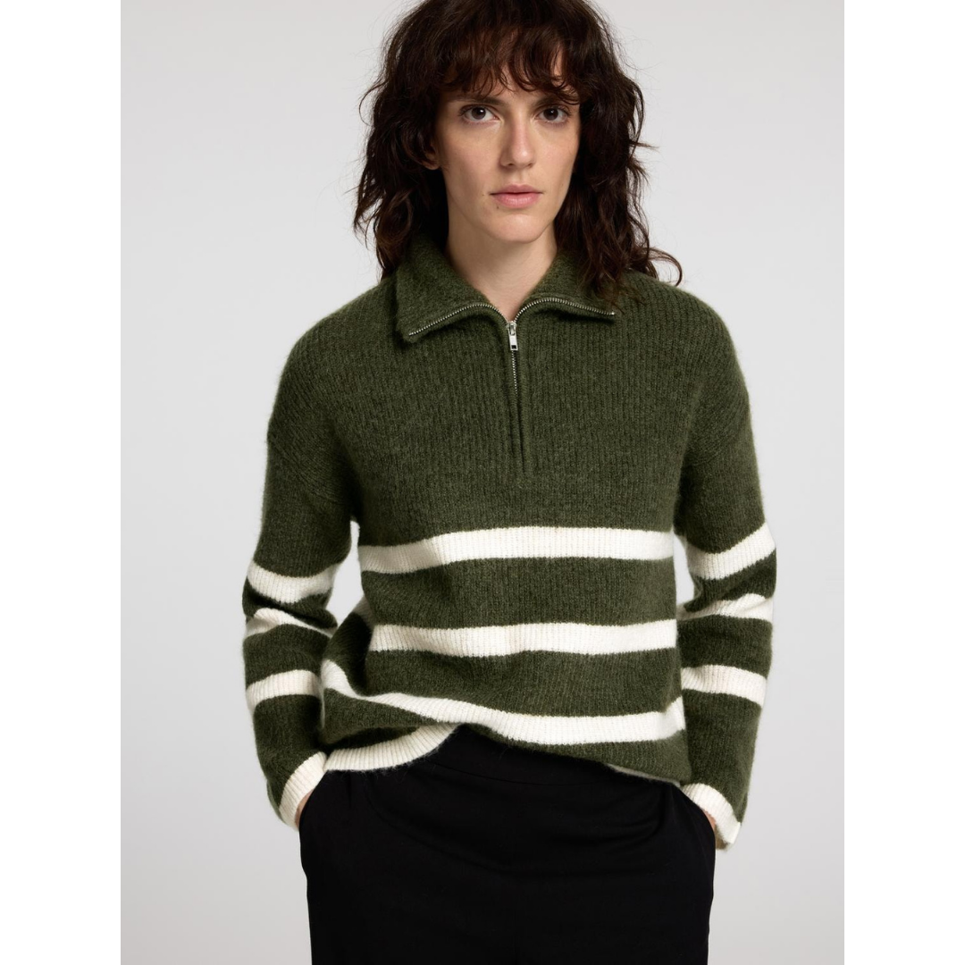 Maline Zip Neck Jumper