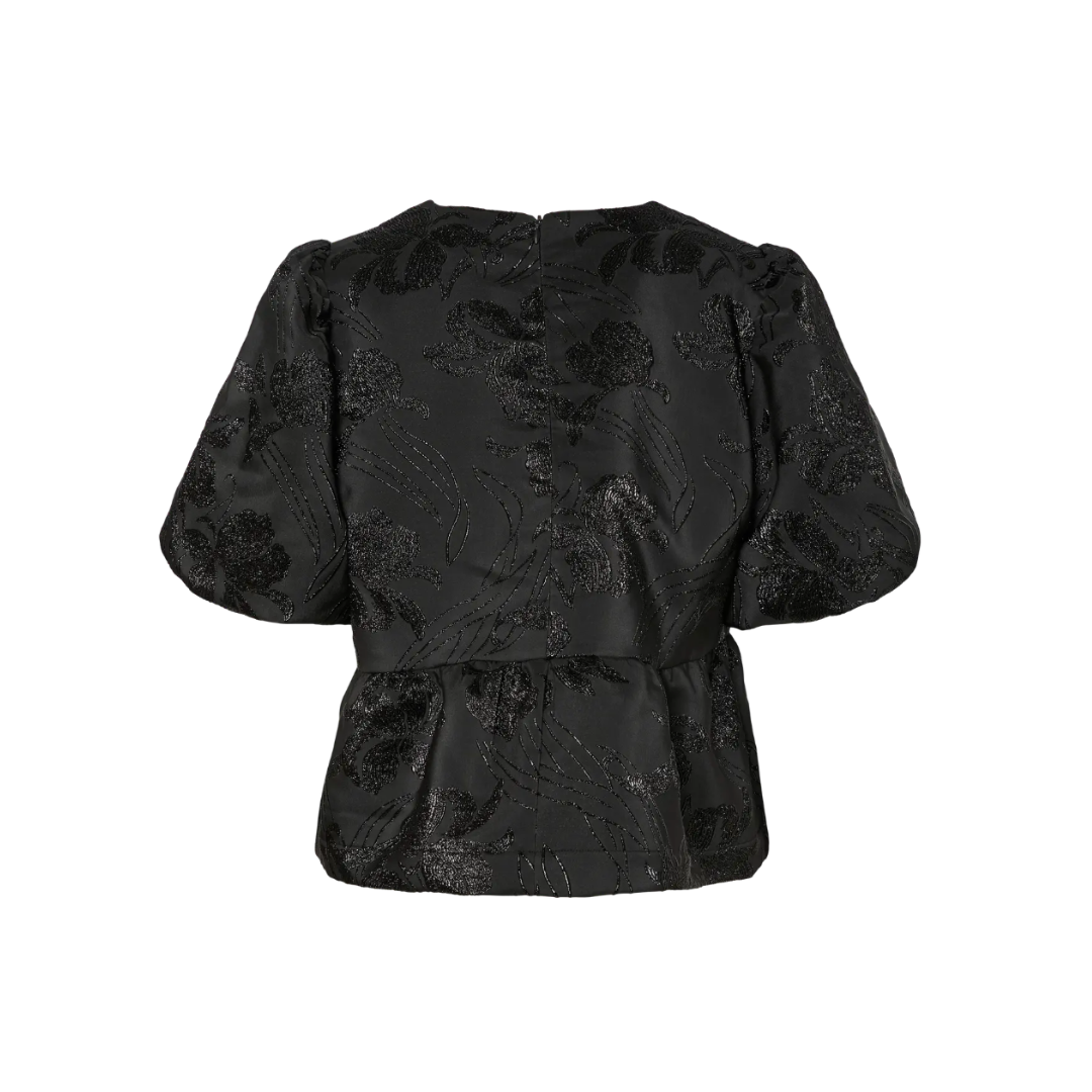 Sonya Jacquard Bow Top