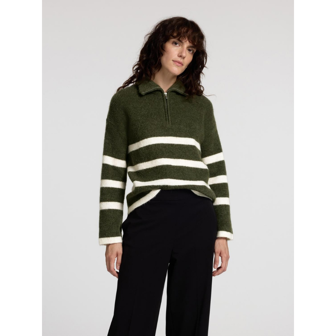Maline Zip Neck Jumper