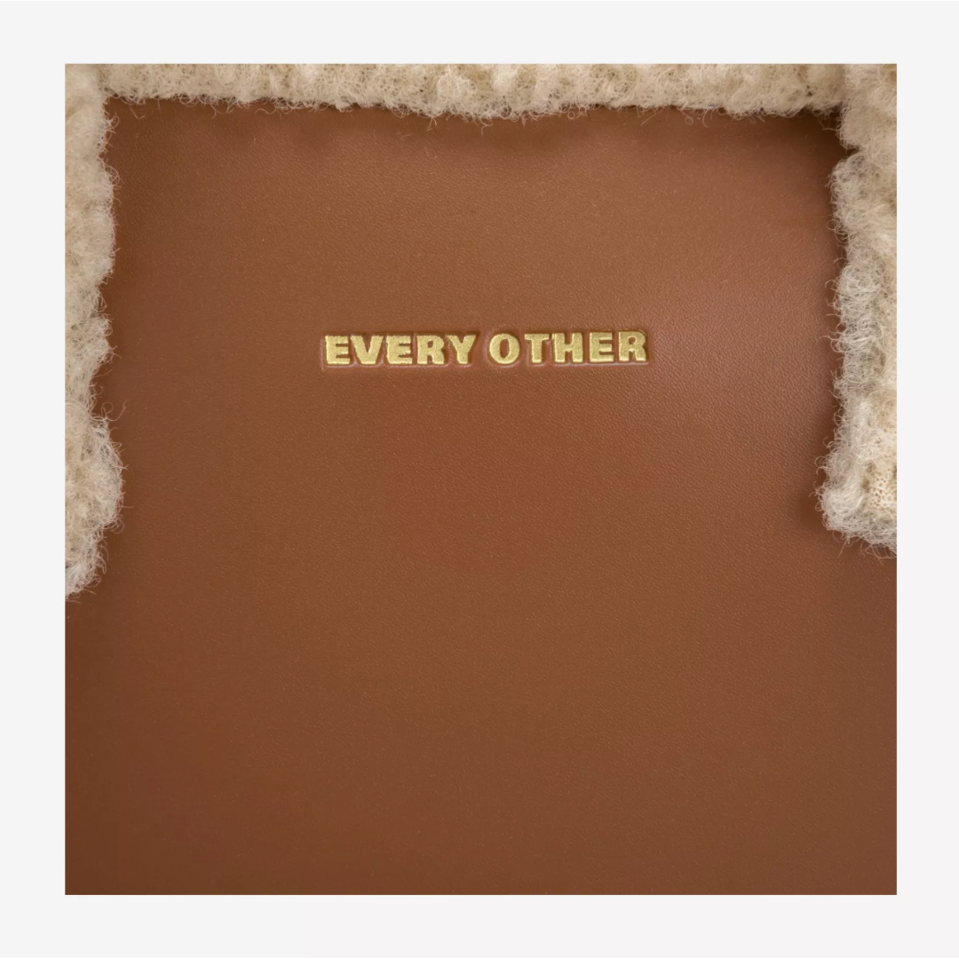 Square Shearling Grab Bag