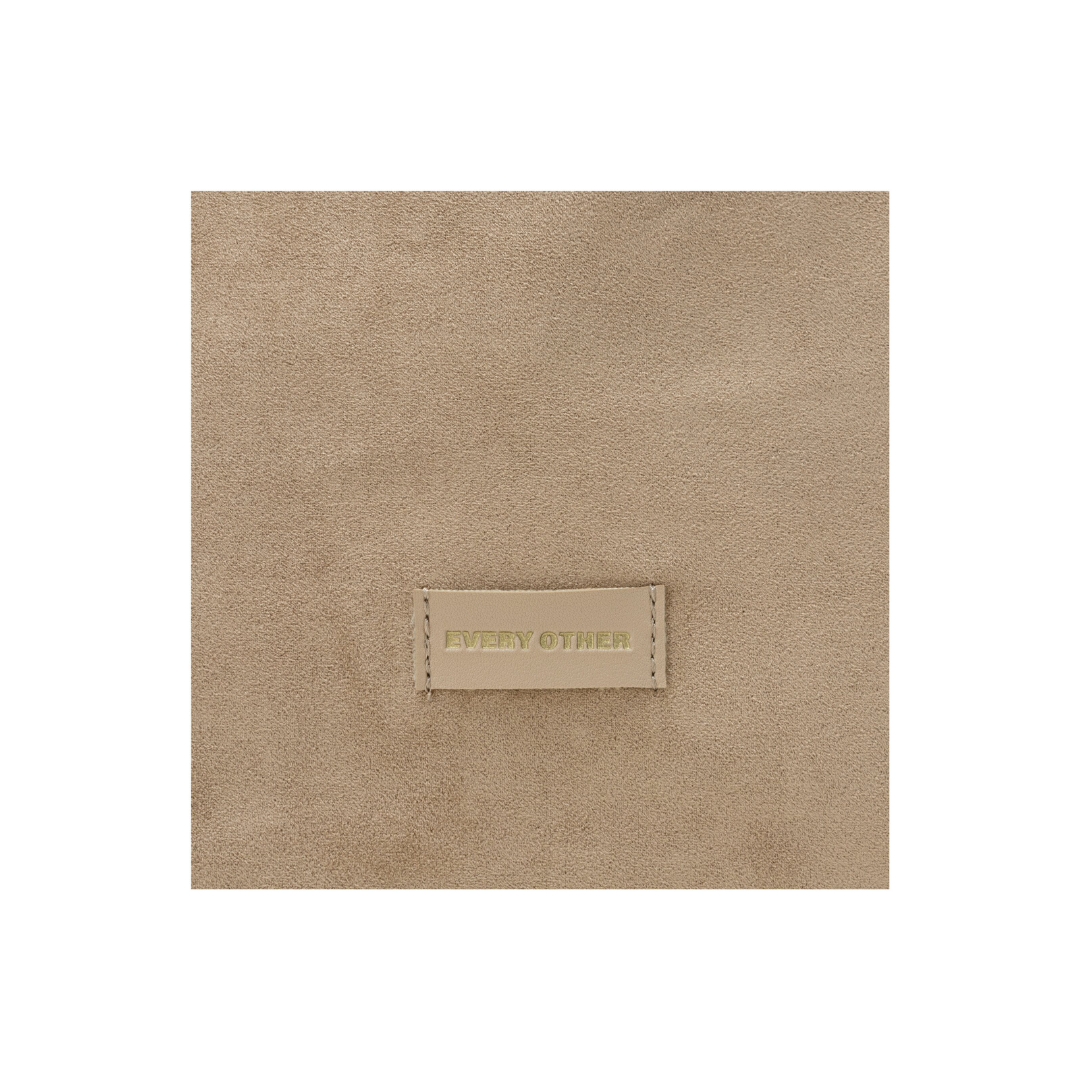 Taupe Suede Shoulder Bag