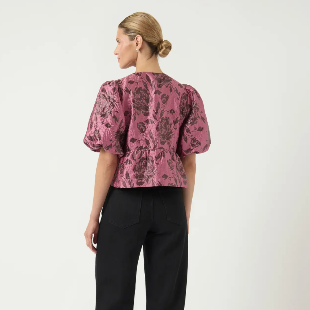 Margot Floral Jacquard Top