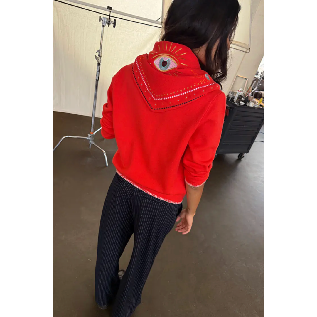 Red Mystical Knit Bandana