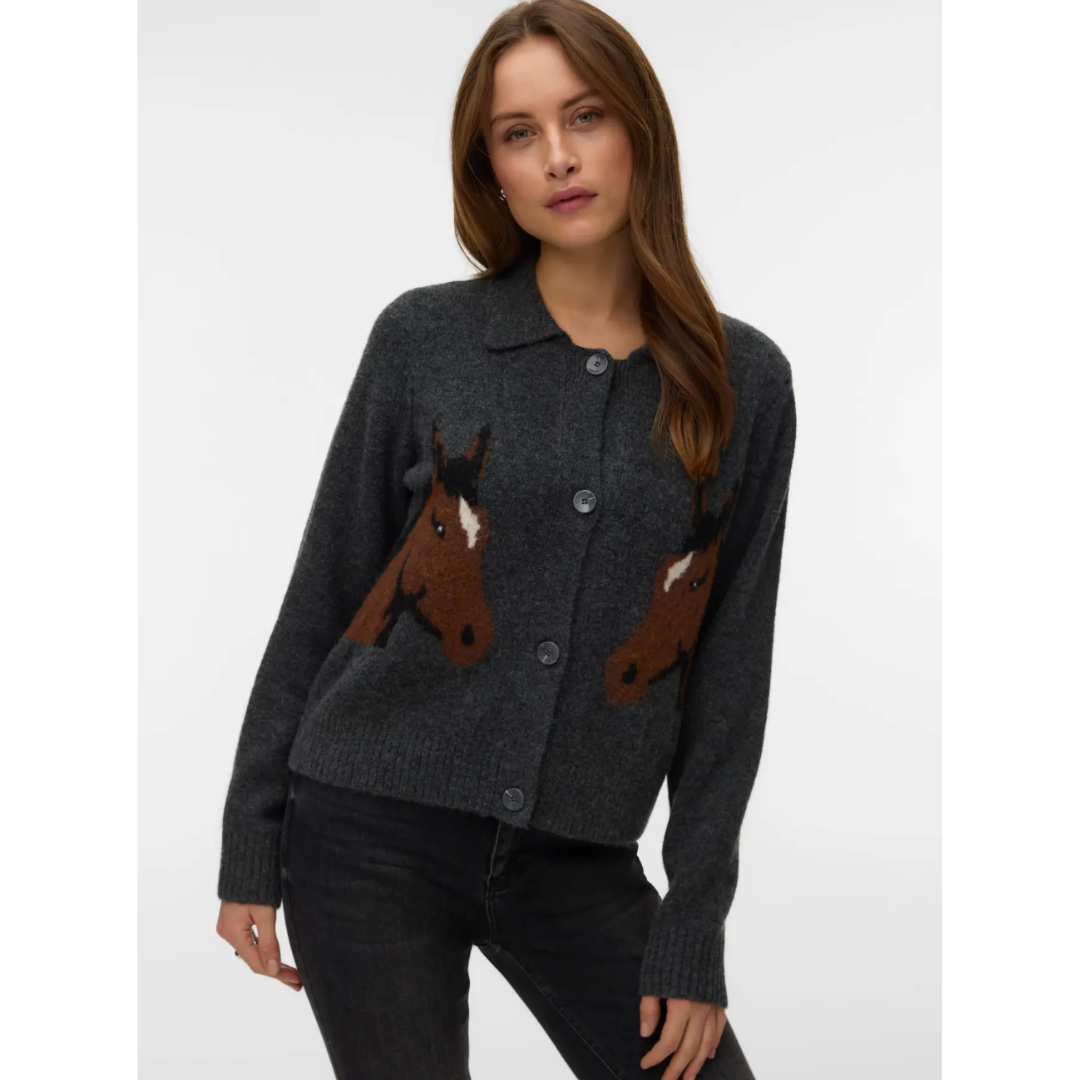 Cavallo Polo Cardigan - Slate