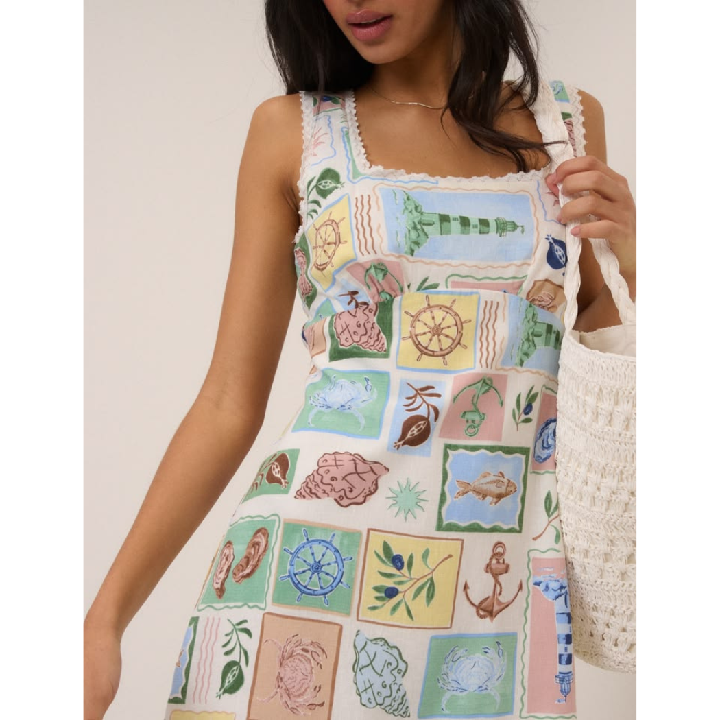 Ciara Print Mini Dress