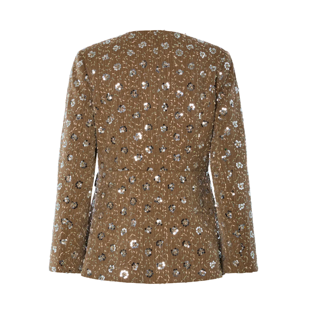 Embellished hourglass Blazer