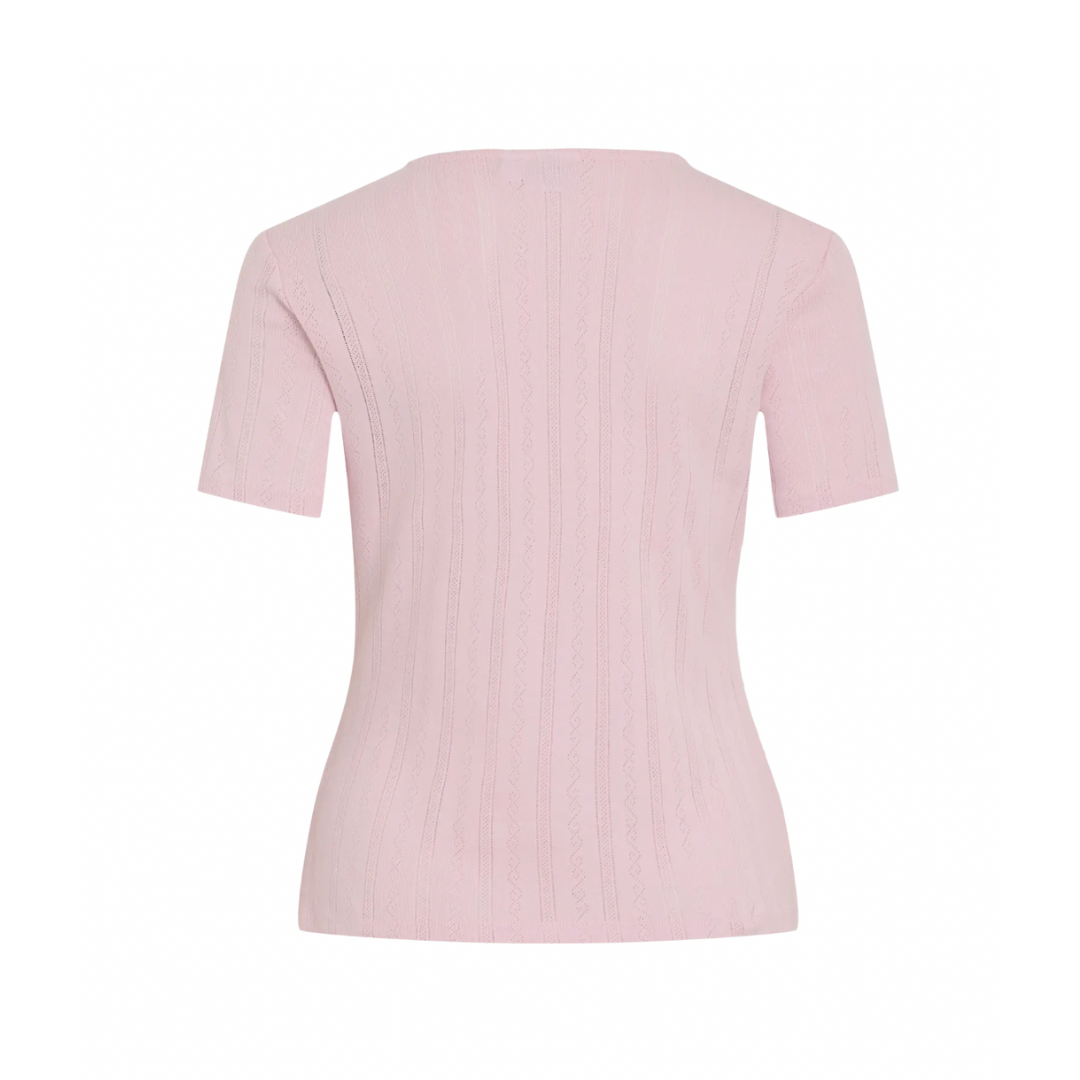 Elodie Blush Pink Knit Tee
