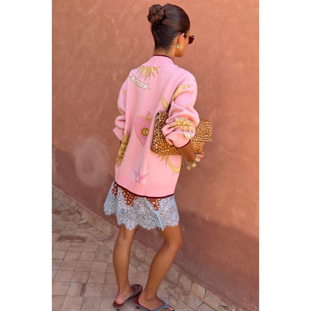 Pink Mystical Cardigan
