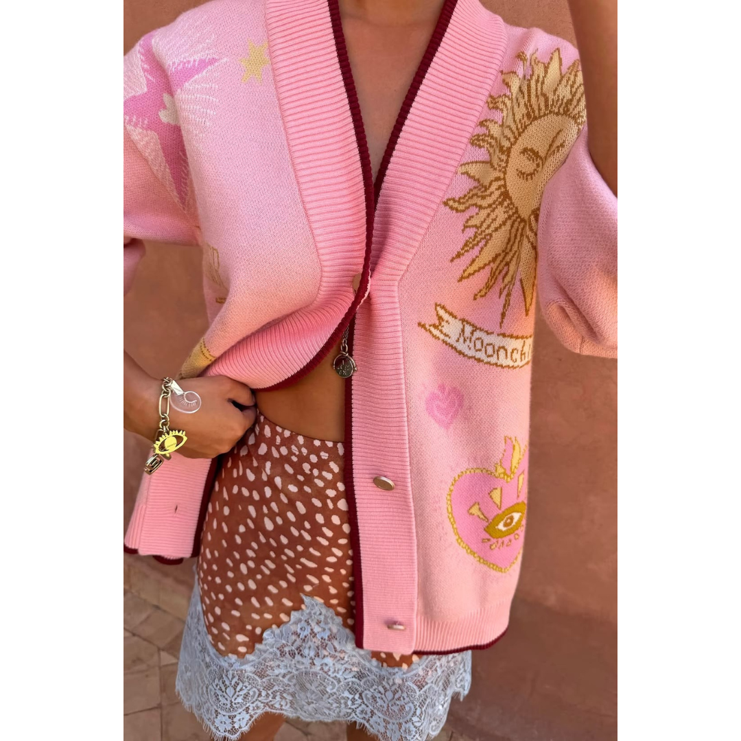 Pink Mystical Cardigan