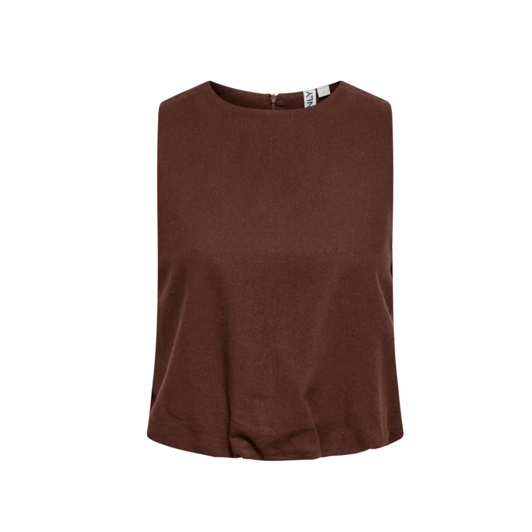 Goa Chocolate Linen Top