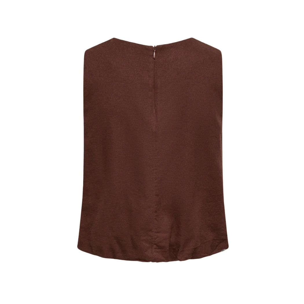 Goa Chocolate Linen Top