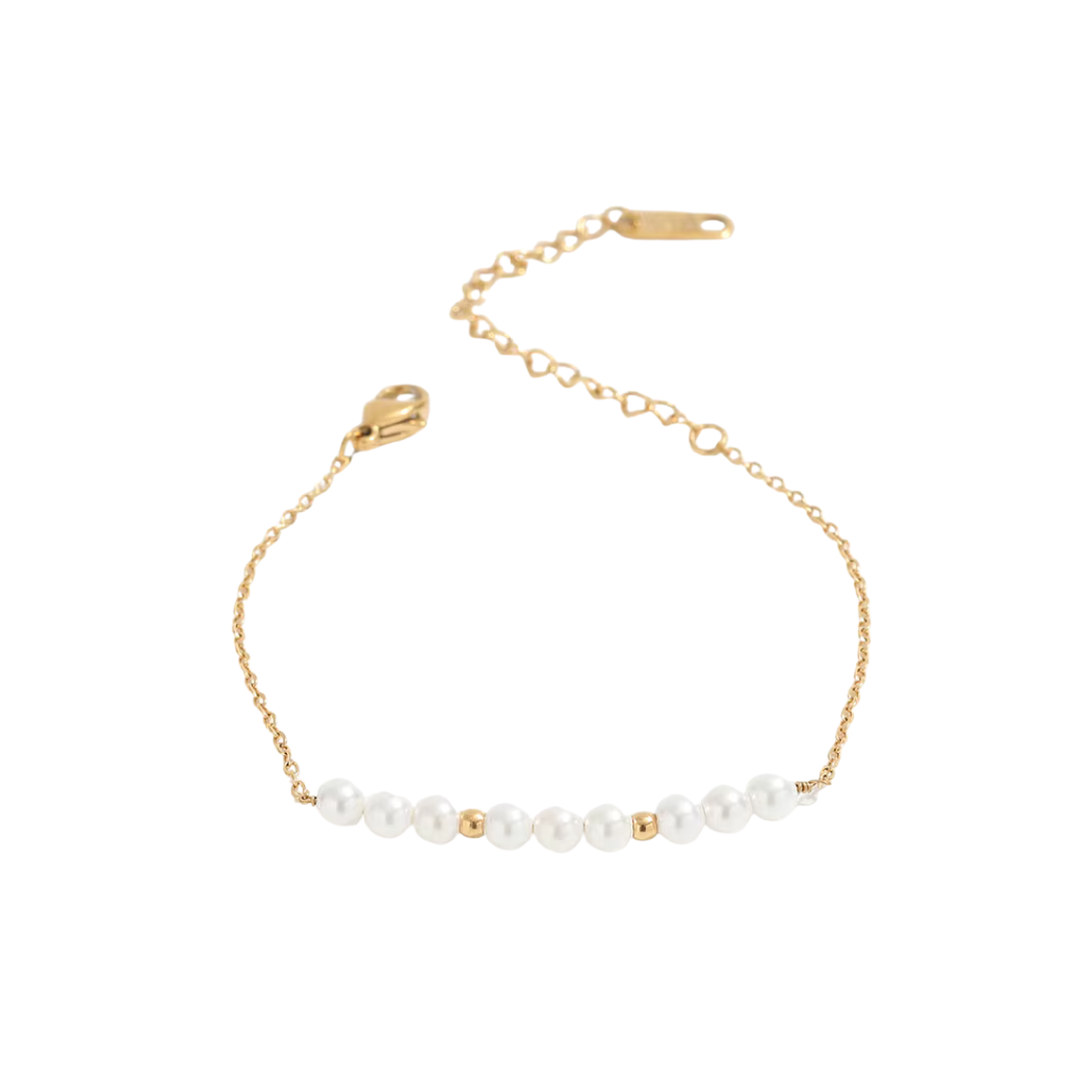 Gold Pearl Bracelet