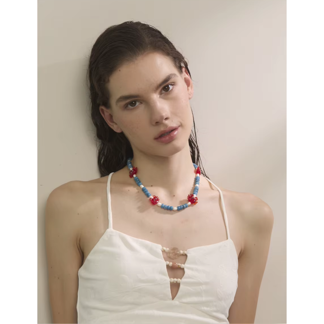 Capri Crab Beaded Necklace