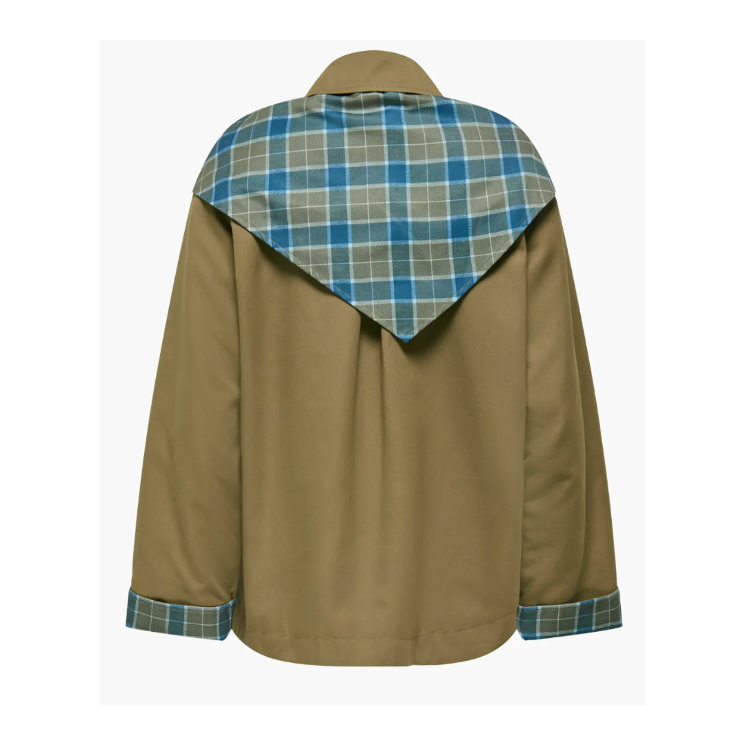 Jerry Check Scarf Jacket