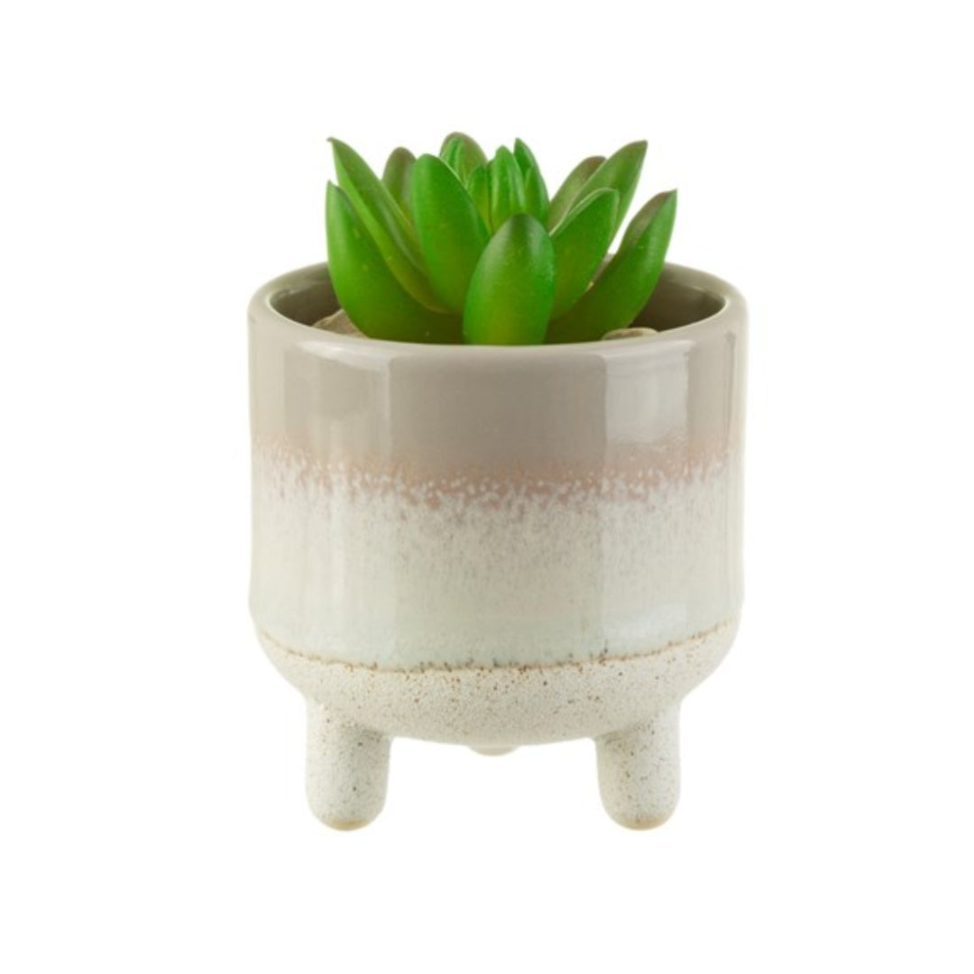 Glaze grey planter