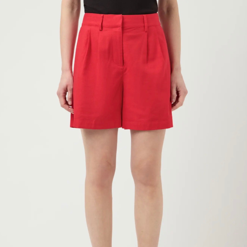 Lirma Red Tailored Shorts