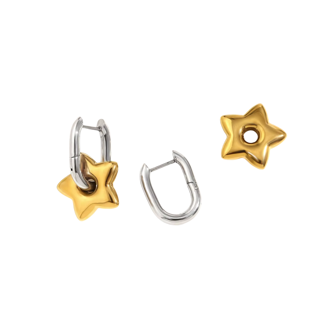 Stella Star Hoop Earrings