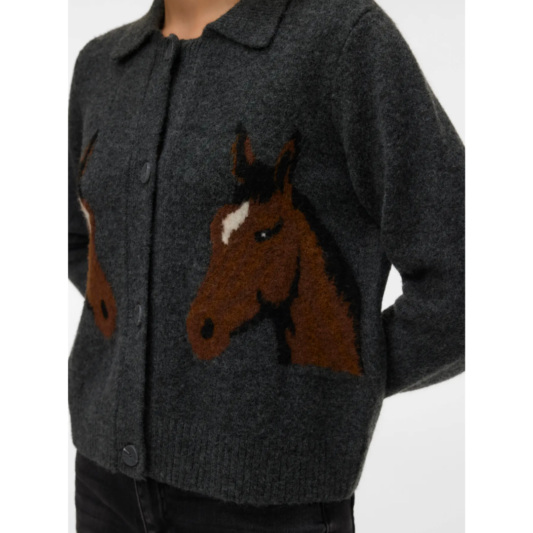 Cavallo Polo Cardigan - Slate