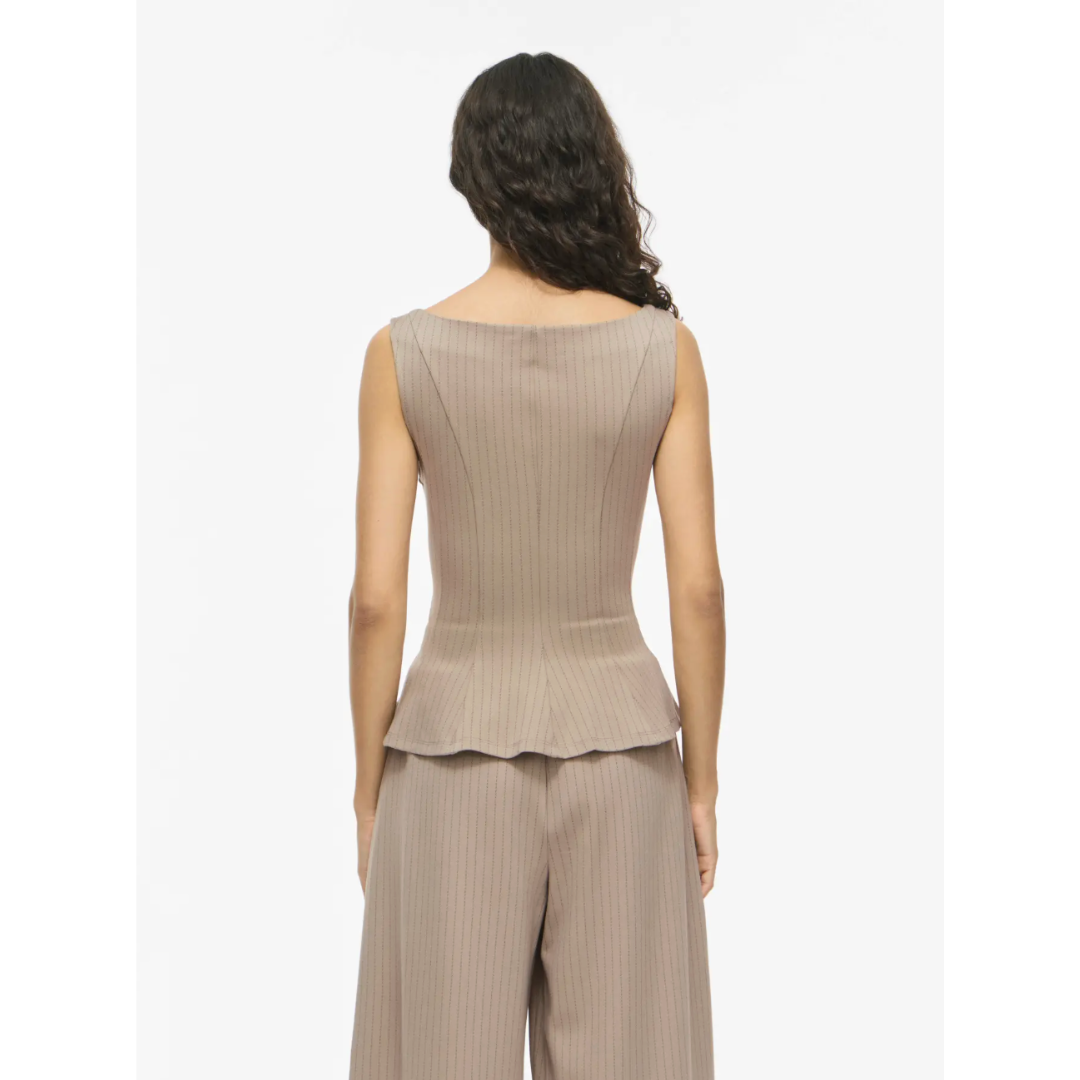 Rengli Boat Neck Peplum Top