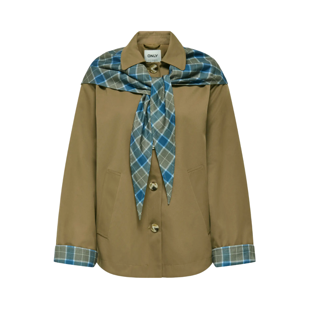 Jerry Check Scarf Jacket