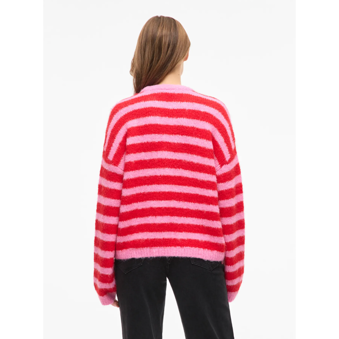 Kate Red & Pink Stripe Jumper