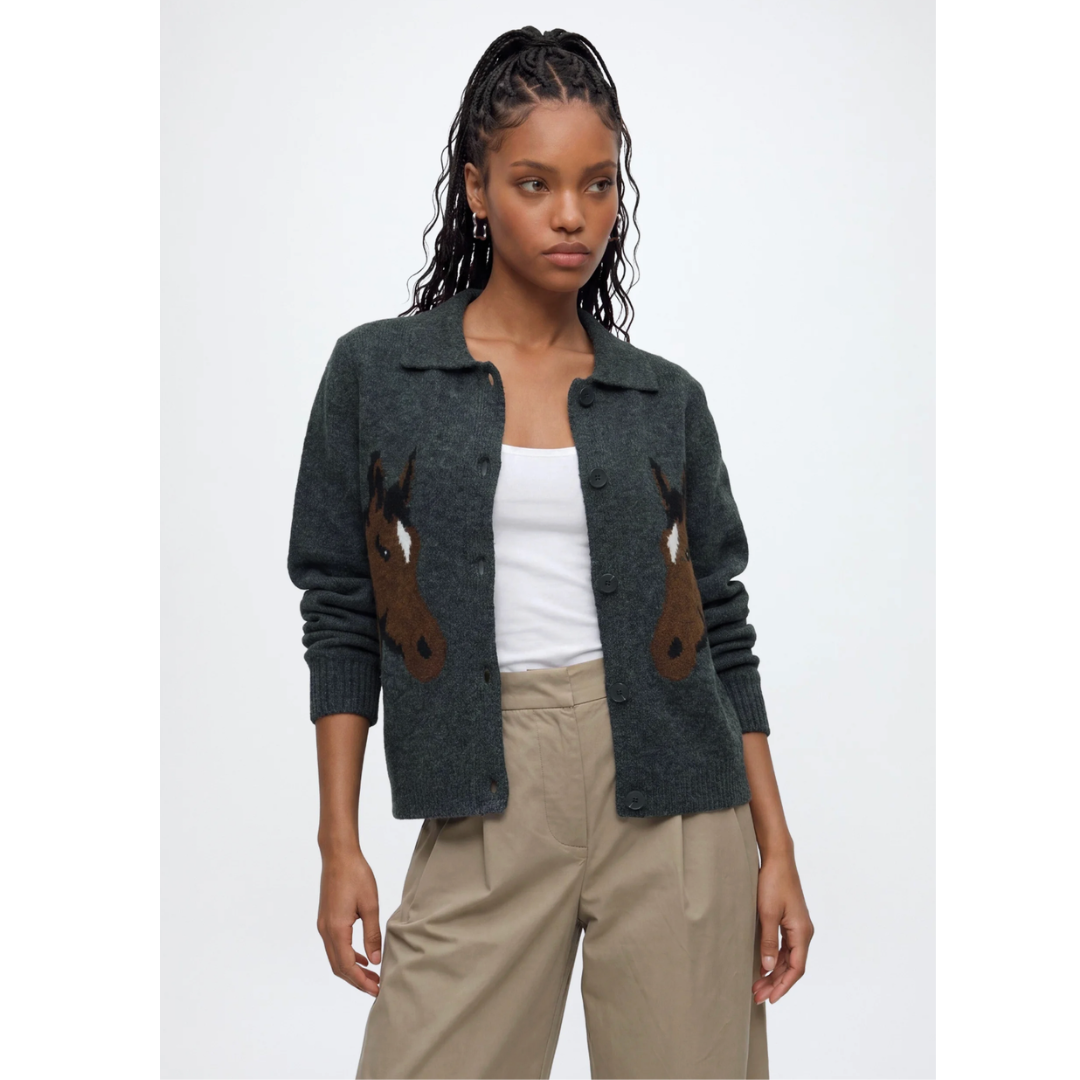 Cavallo Polo Cardigan - Slate