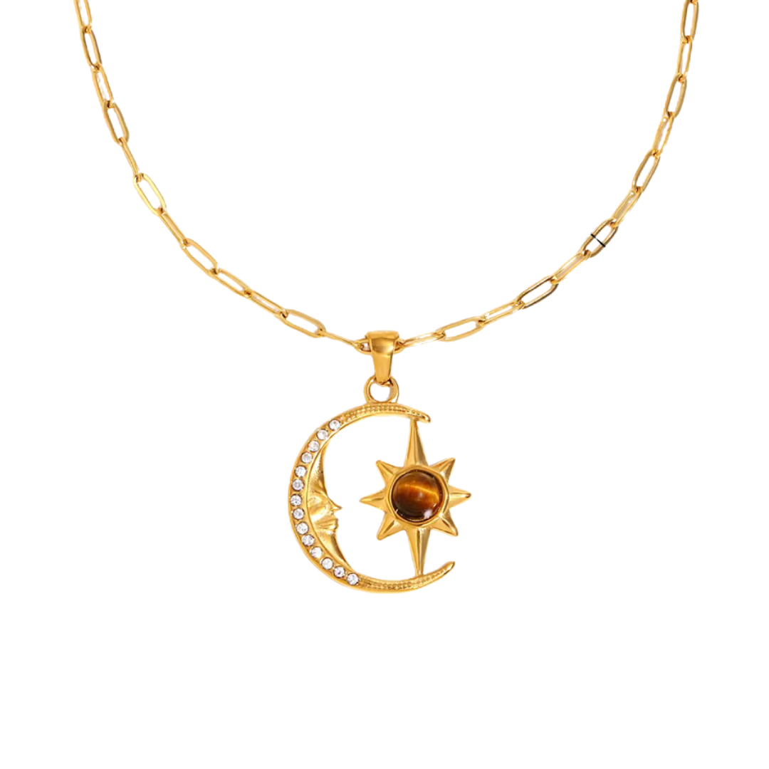 Celeste Moon & Sun Necklace