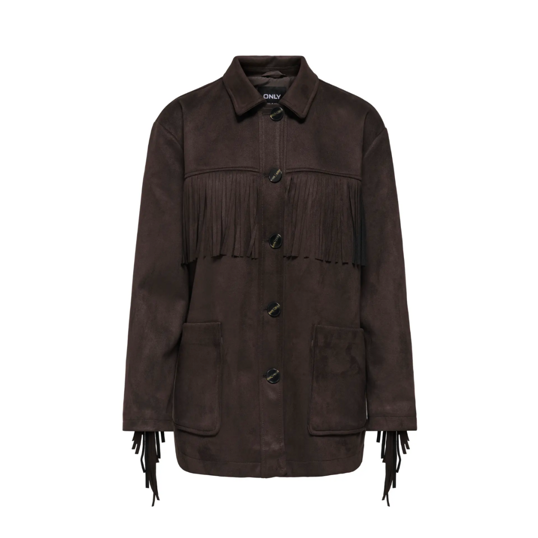Celine Brown Suede Tassel Jacket