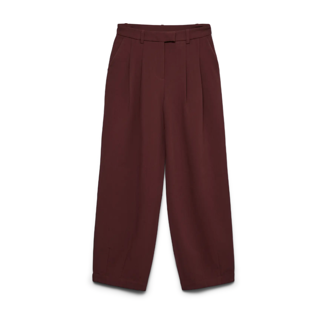 Vivica Burgundy Tailored Trousers