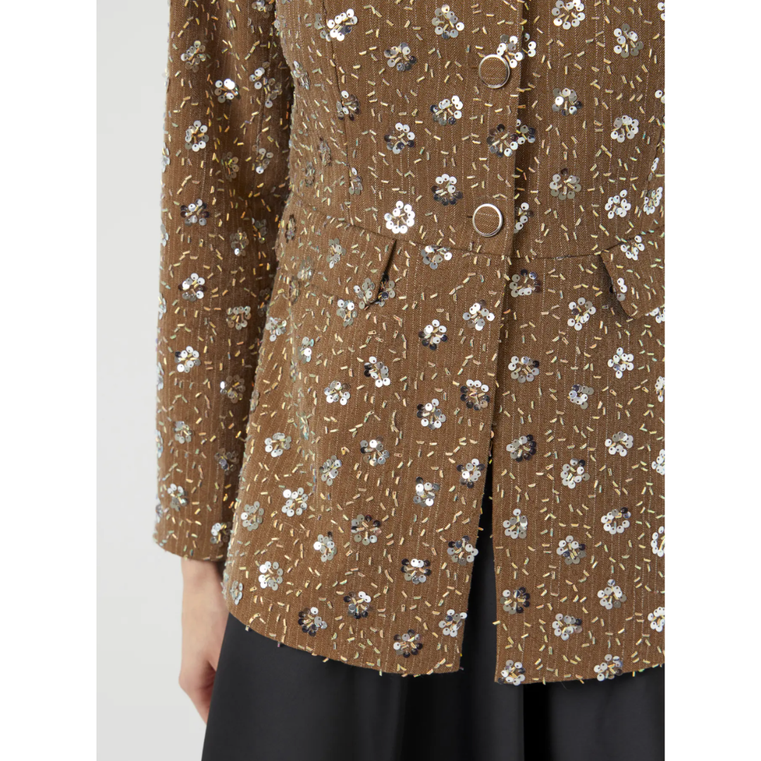 Embellished hourglass Blazer