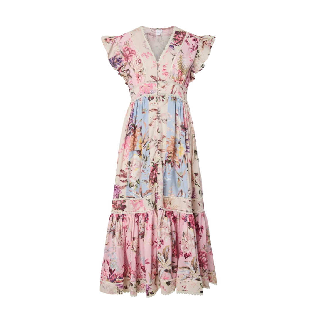 Messa Floral Midi Dress